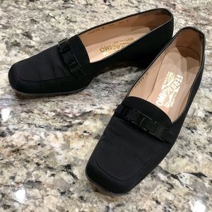 Salvatore Ferragamo black flats size 8.5
